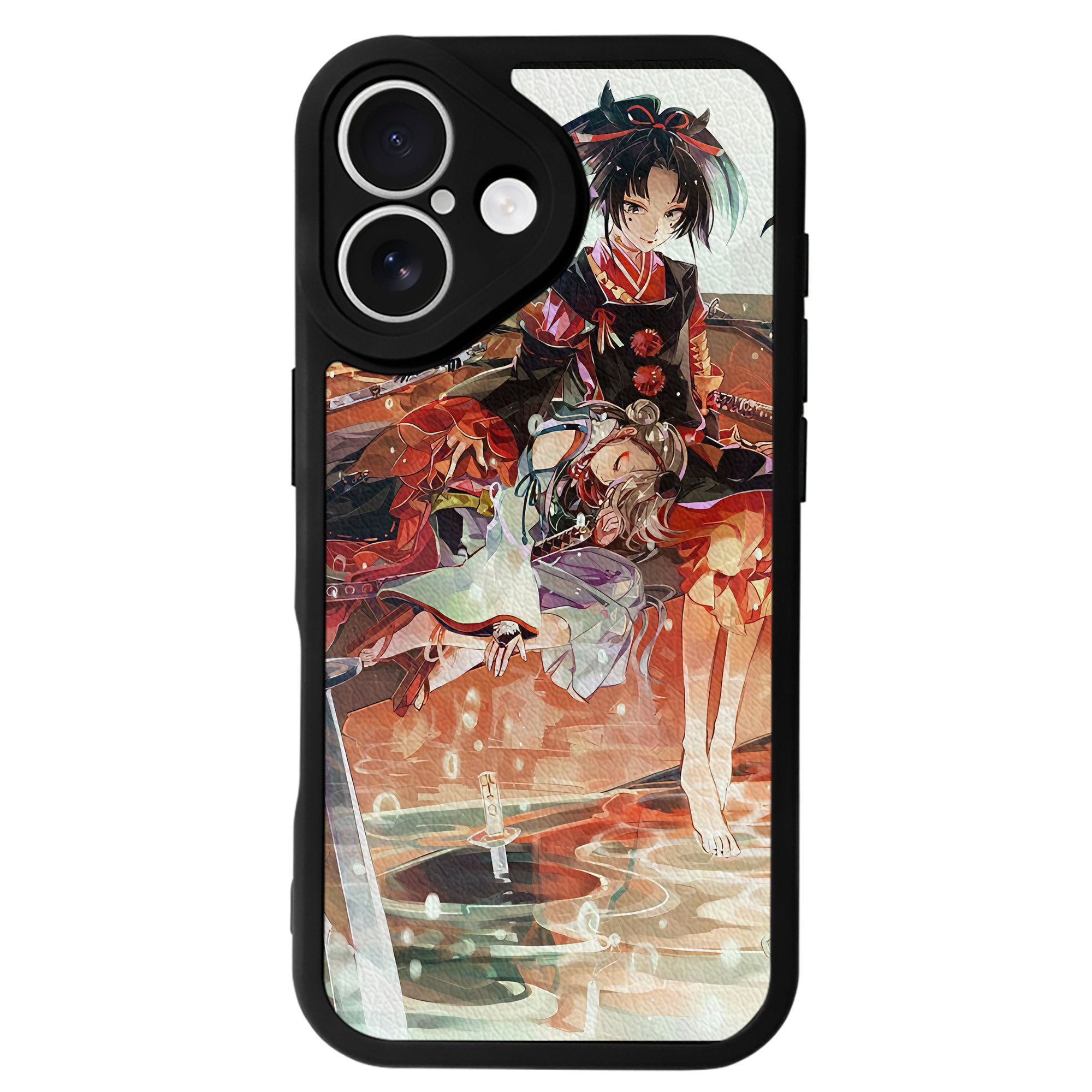 （画像用） 刀剣乱舞 Touken Ranbu 【iPhone 16シリーズ対応】シリコンスマホケース（レザー調） 材質：シリコン